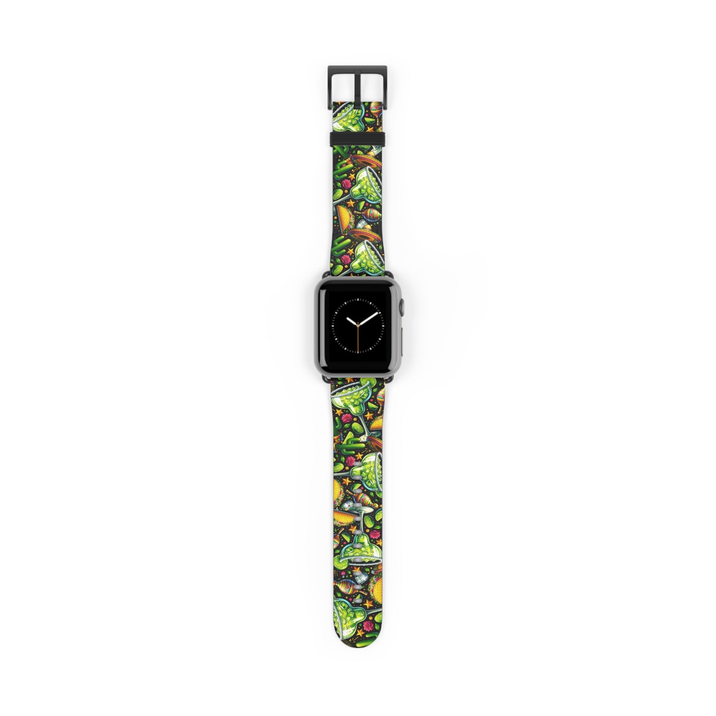 Tropical Fiesta Watch Band - Colorful Fruits & Veggies Design