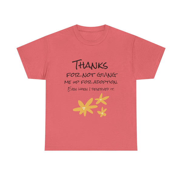 Thank You Unisex Heavy Cotton Tee - Perfect for Mother's Day!