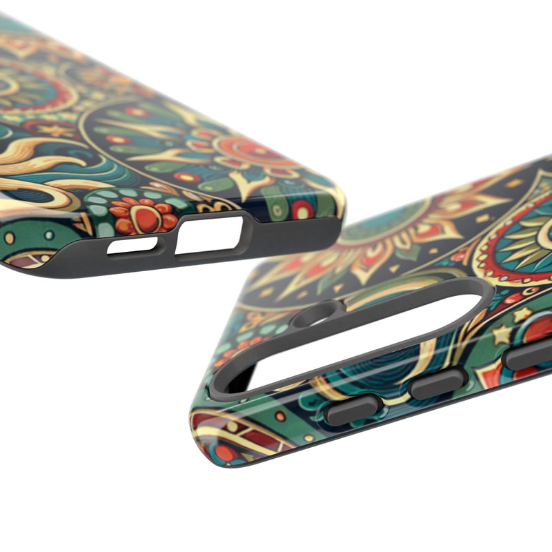 Boho Phone Case with Colorful Mandala Design, Stylish Phone Cover, Trendy Case for Women, Gift for Her, Bohemian Style Accessories