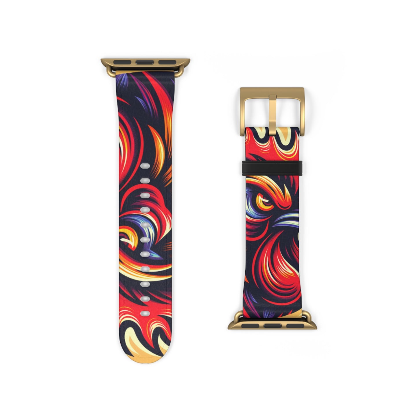 Vibrant Abstract Watch Band | Colorful Silicone Strap for Style and Comfort