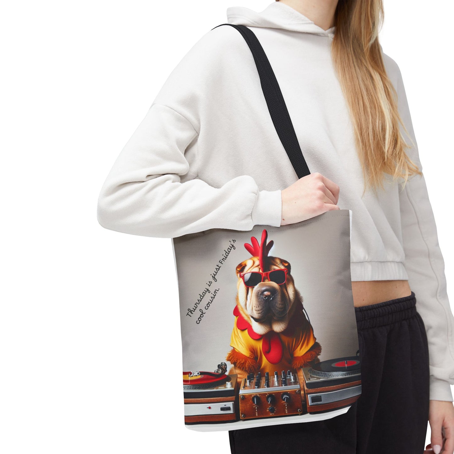 Cool DJ Dog Tote Bag - Perfect for Music Lovers and Pet Owners