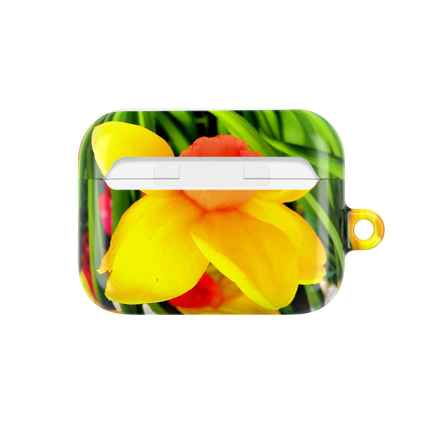 Floral AirPod Case - Yellow Daffodil Design for Spring Vibes