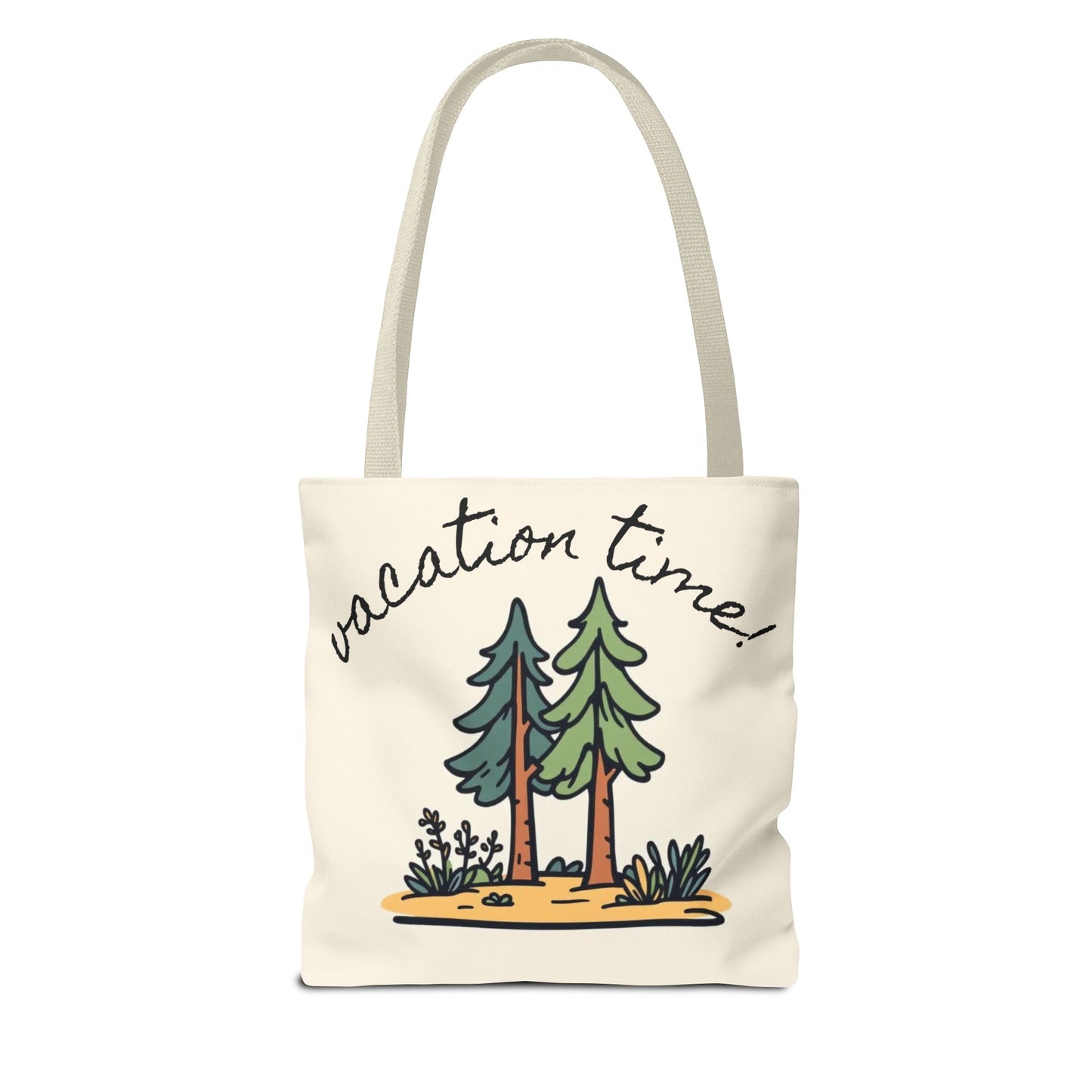 Vacation Time Tote Bag - Nature-Inspired Beach & Travel Accessory