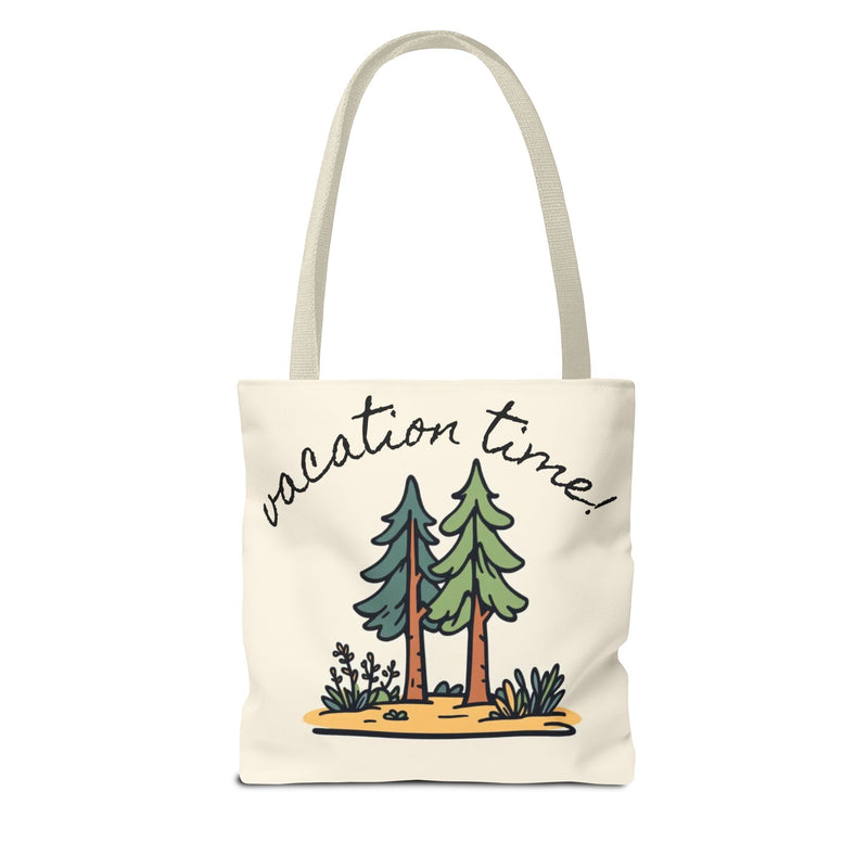 Vacation Time Tote Bag - Nature-Inspired Beach & Travel Accessory