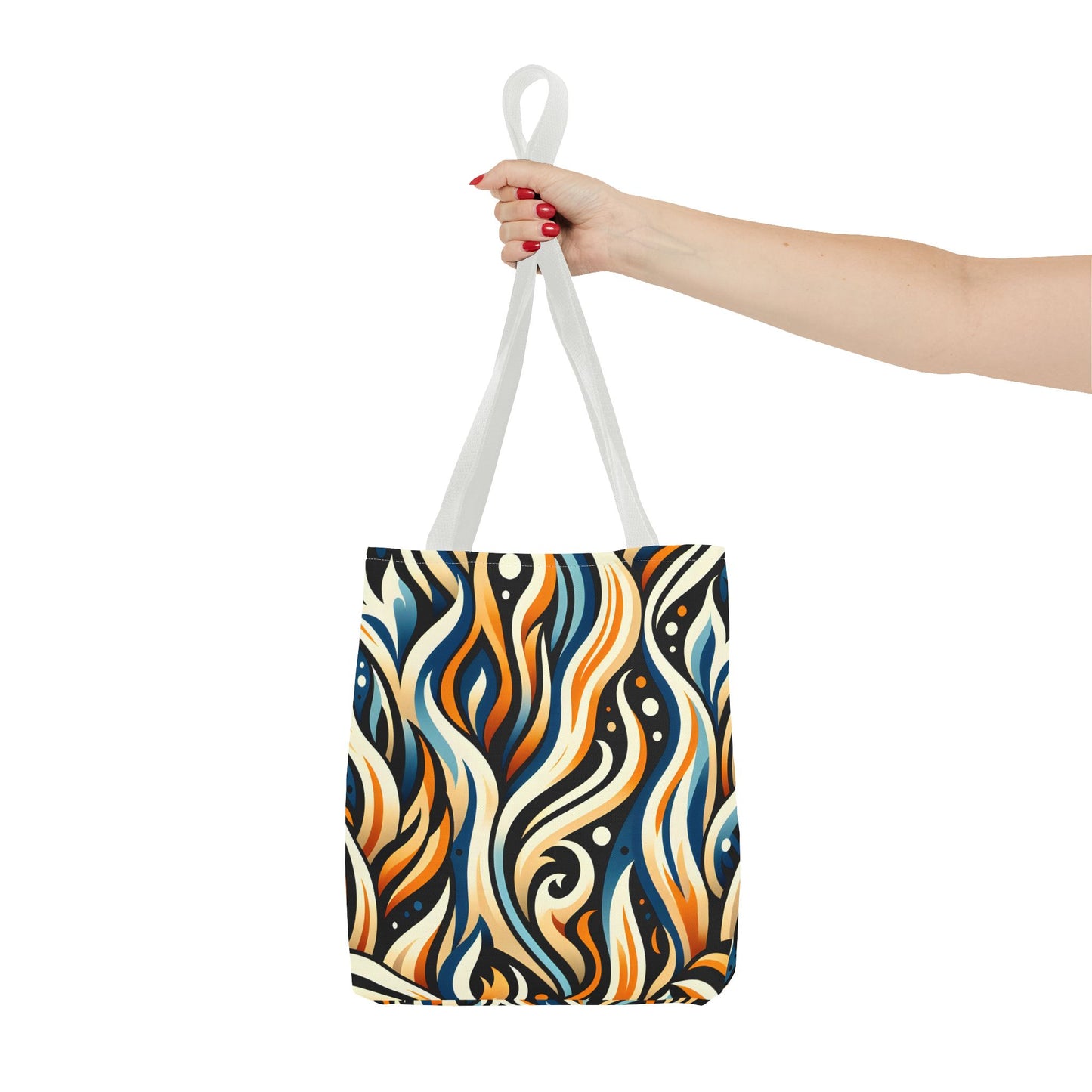 Vibrant Boho Tote Bag - Colorful AOP Design, Beach Essential, Everyday Carry, Gift Idea, Stylish and Functional