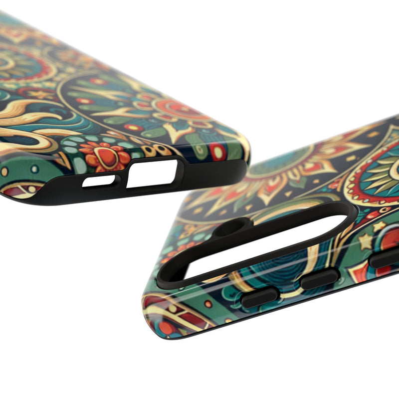 Boho Phone Case with Colorful Mandala Design, Stylish Phone Cover, Trendy Case for Women, Gift for Her, Bohemian Style Accessories