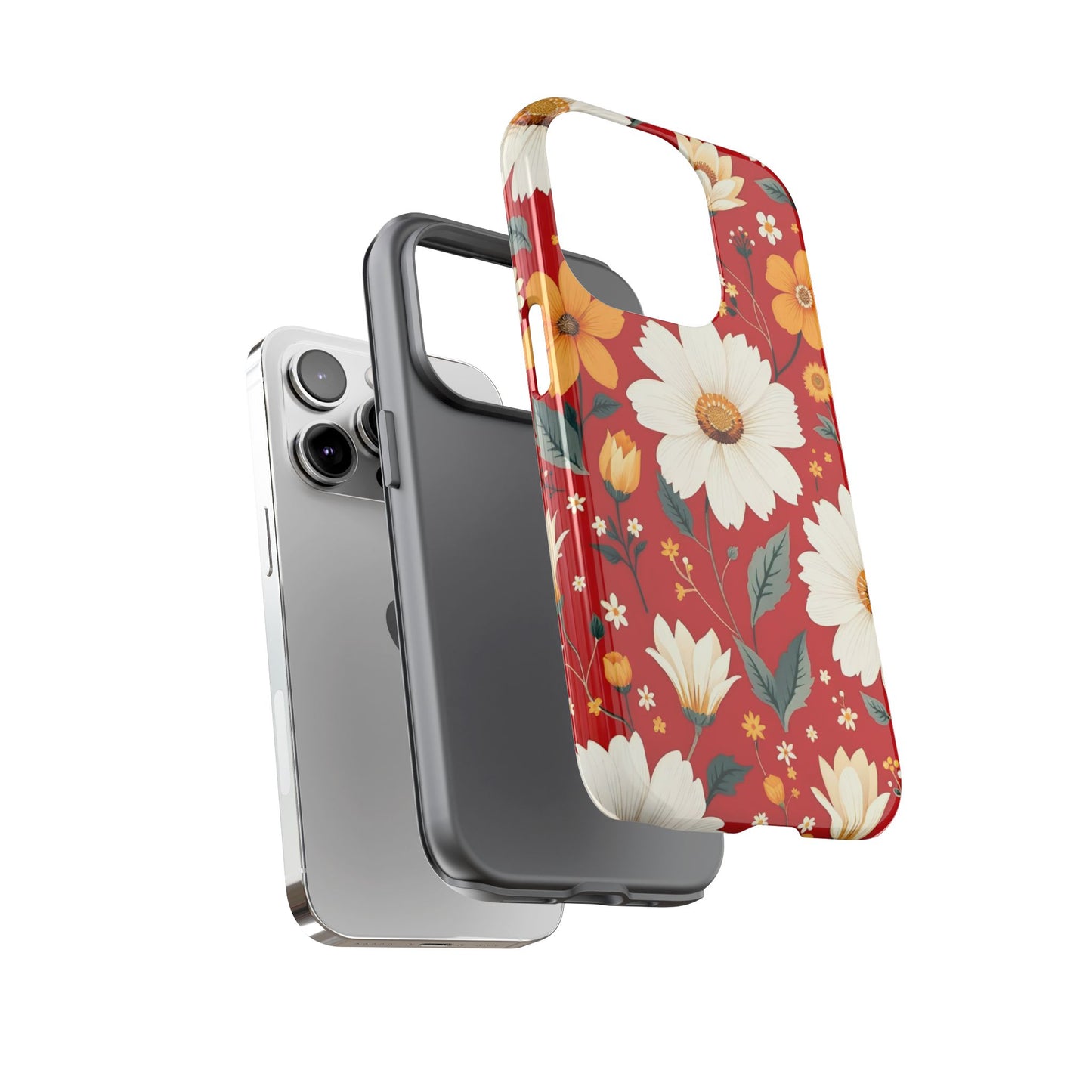 Floral Tough Phone Case | Durable Protection with Vibrant Flowers