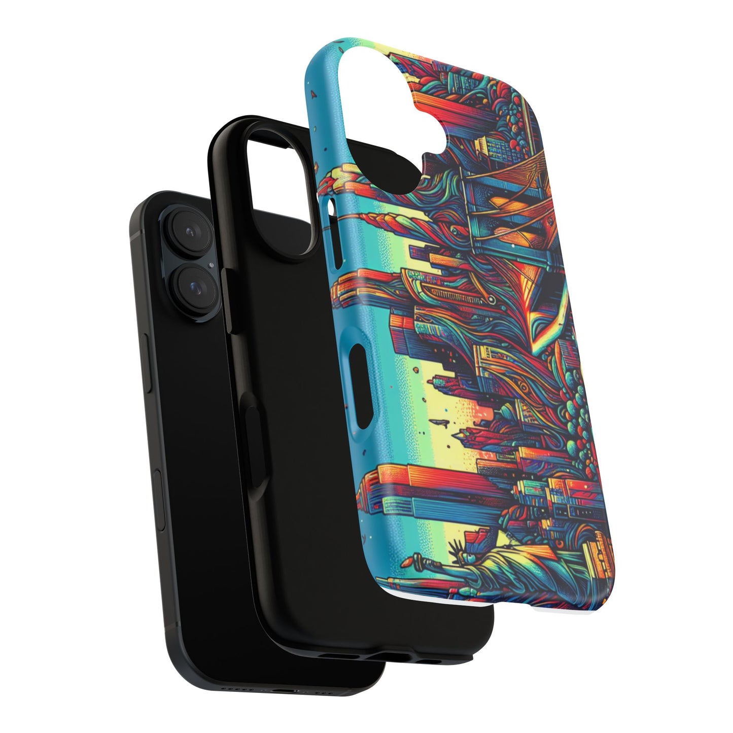 Artistic Phone Case - Vibrant NYC Design for Urban Enthusiasts