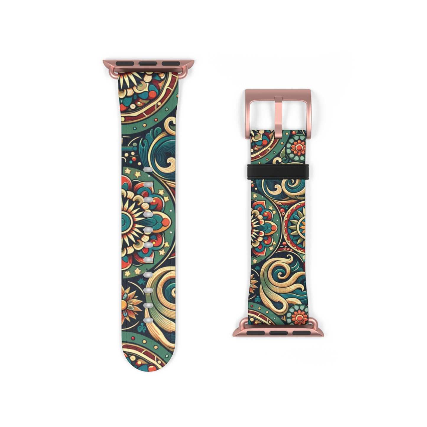 Bohemian Floral Watch Band - Stylish Accessory for Everyday Wear, Fitness Tracker, Gift for Her, Holiday Present, Unique Style