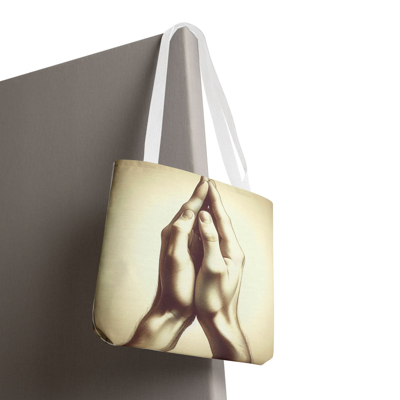 Mindful Hands Tote Bag - Elegant Design for Everyday Use