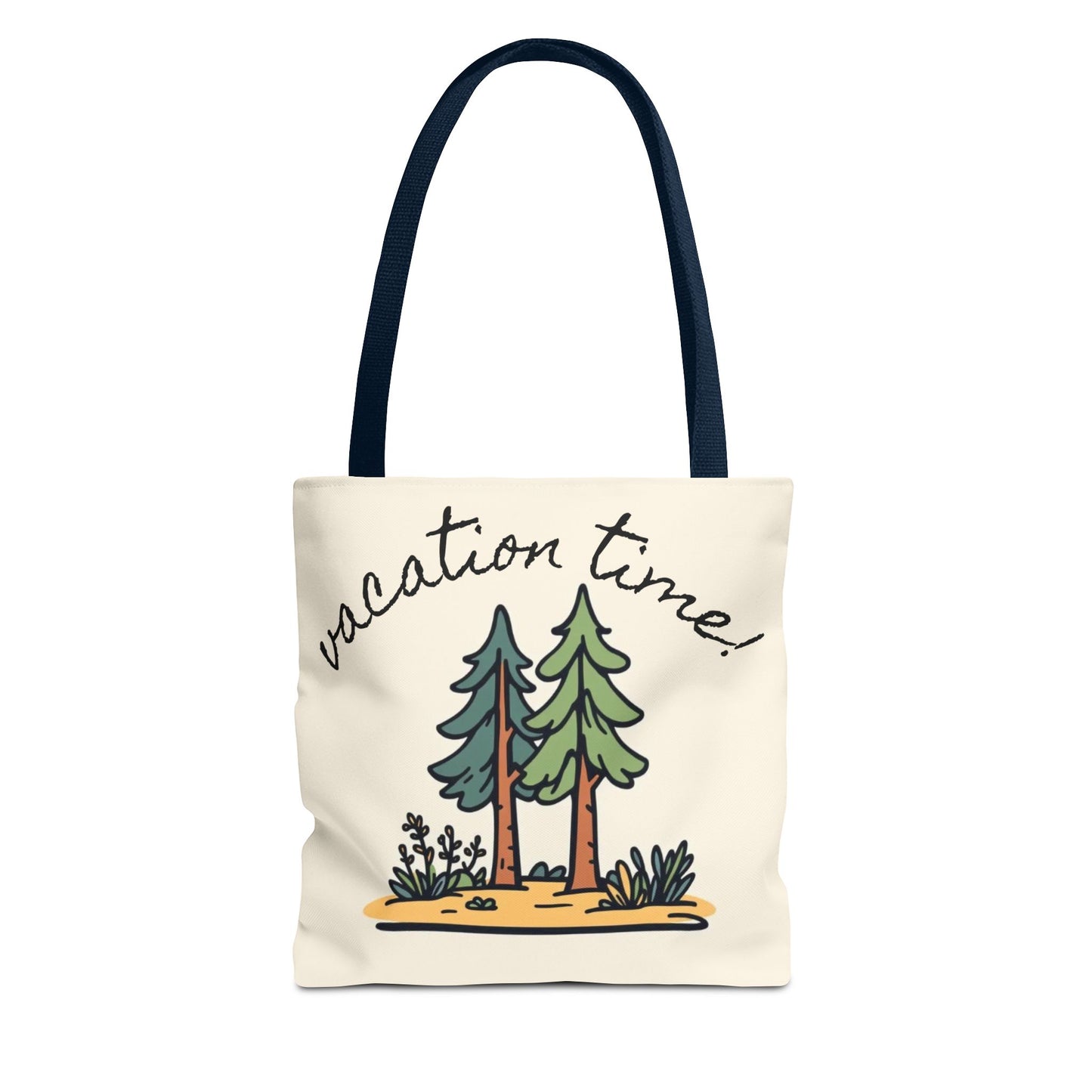 Vacation Time Tote Bag - Nature-Inspired Beach & Travel Accessory