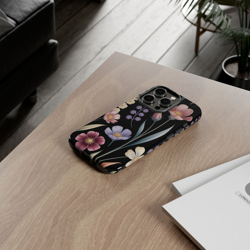 Floral Phone Case - Tough Cases with Elegant Botanical Design