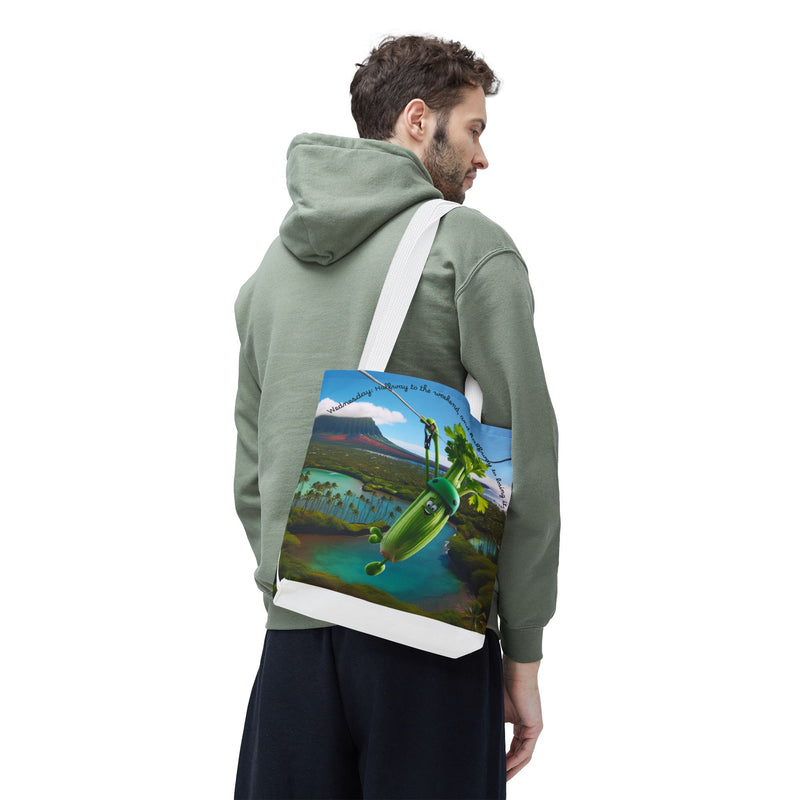 Whimsical Vegetable Tote Bag - Perfect for Weekend Adventures!