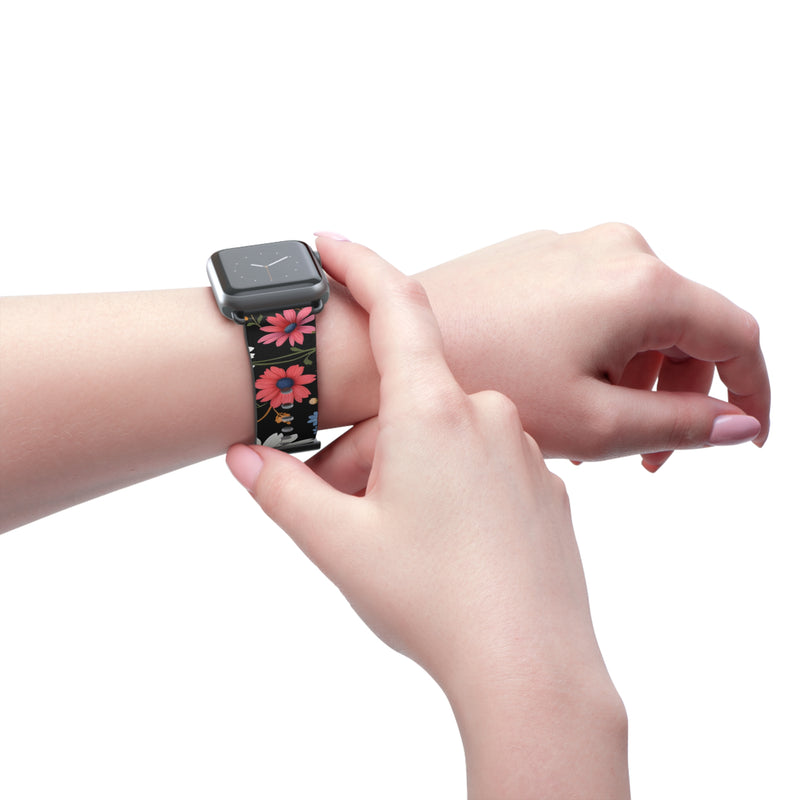Floral Print Watch Band - Stylish Accessory for Spring & Summer