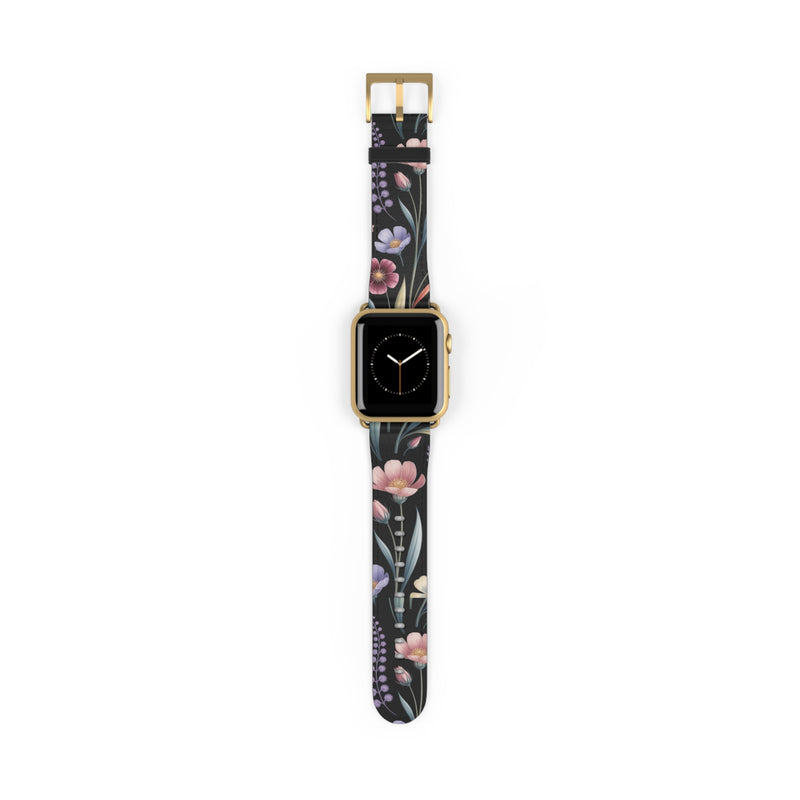 Floral Design Watch Band - Stylish Accessory for Garden Lovers