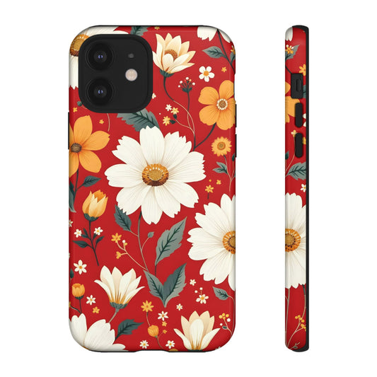 Floral Tough Phone Case | Durable Protection with Vibrant Flowers