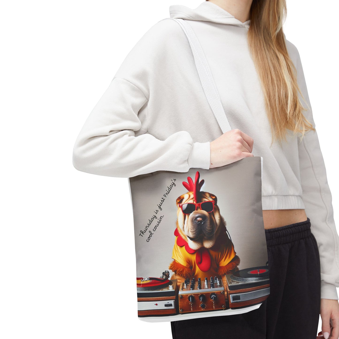 Cool DJ Dog Tote Bag - Perfect for Music Lovers and Pet Owners