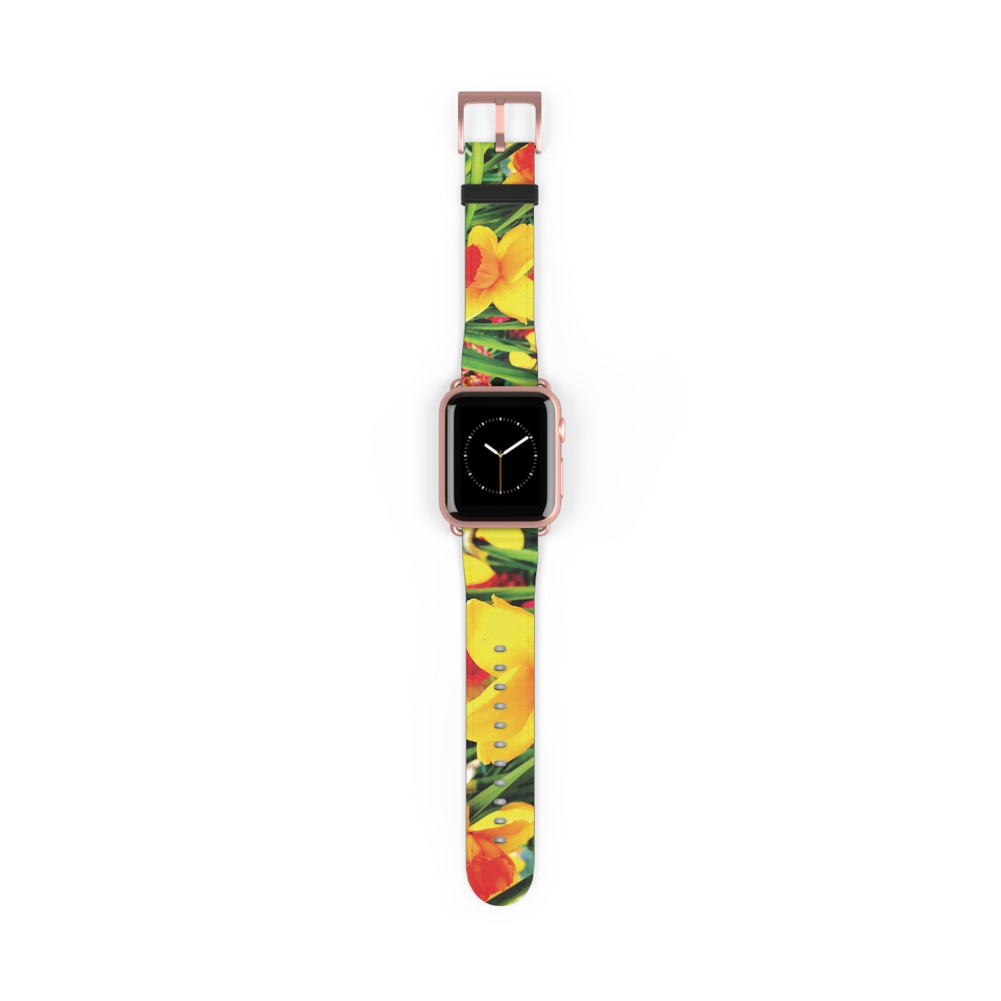 Vibrant Floral Watch Band - Adjustable, Colorful Design for Nature Lovers