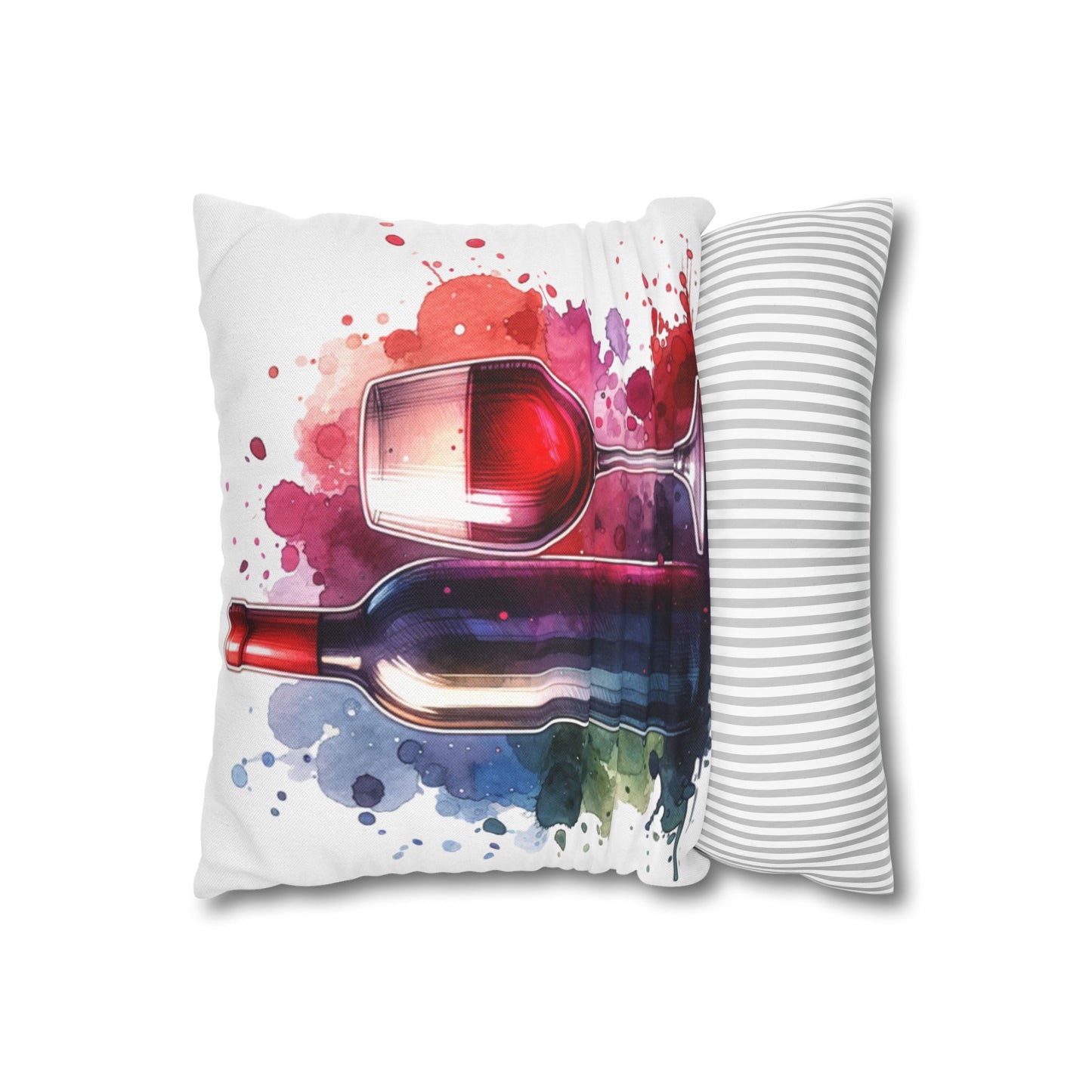 Wine-Themed Decorative Pillowcase - Perfect for Wine Lovers & Home Decor