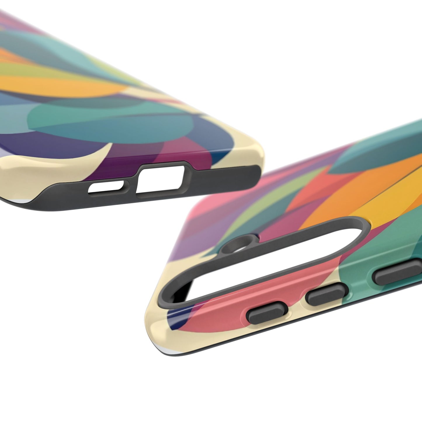 Colorful Leaf Phone Case, Tough TPU Cover, Eco-Friendly Design, Perfect Gift for Nature Lovers, Vibrant Floral Style