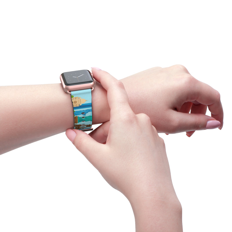 World Landmark Watch Band - Travel-Inspired Design for Adventurers
