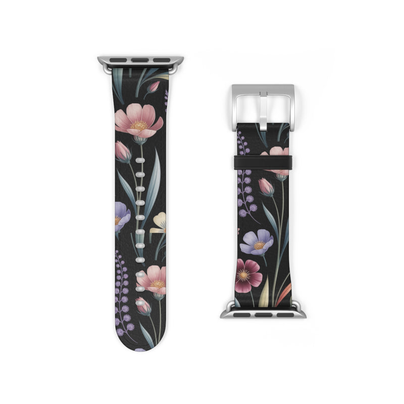 Floral Design Watch Band - Stylish Accessory for Garden Lovers