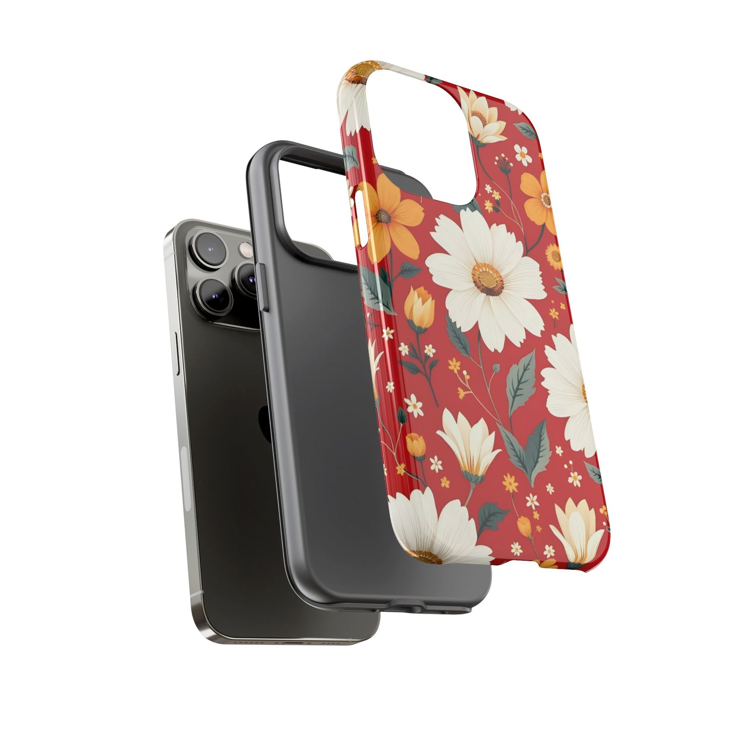 Floral Tough Phone Case | Durable Protection with Vibrant Flowers