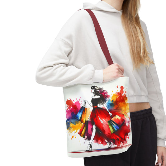 Colorful Fashionista Tote Bag - Stylish Shopping Bag for Trendsetters