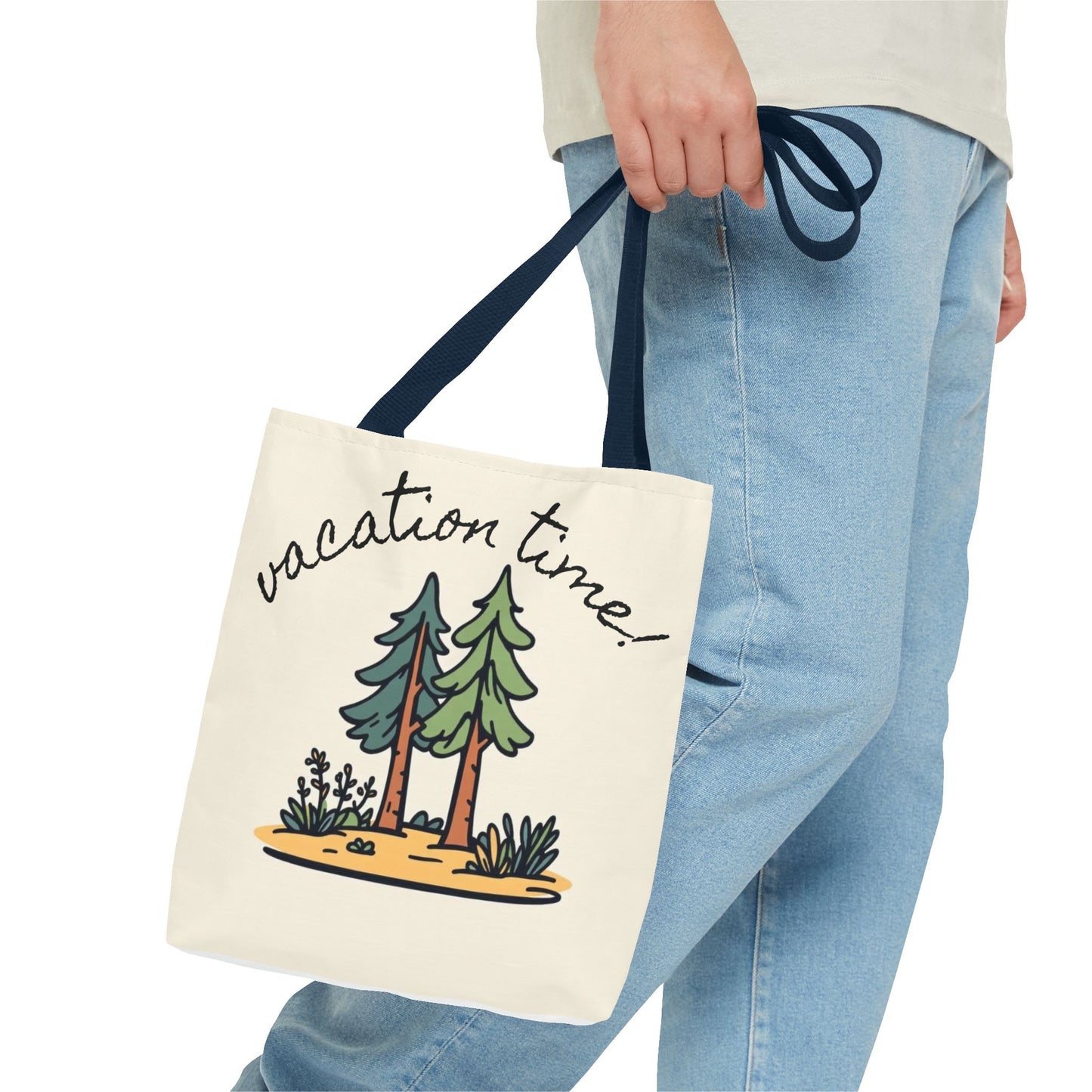 Vacation Time Tote Bag - Nature-Inspired Beach & Travel Accessory