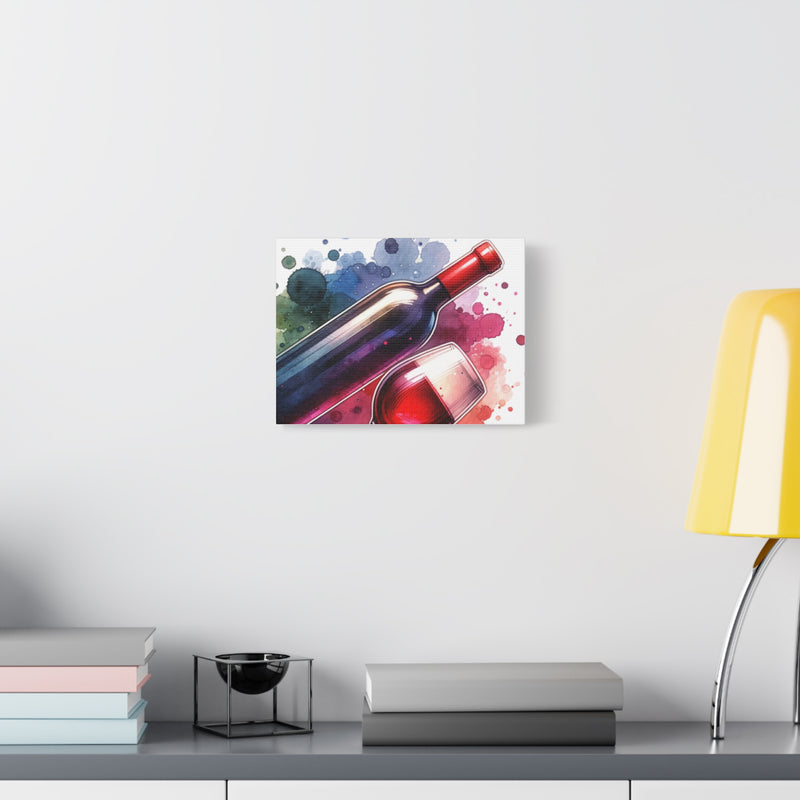 Wine Lover's Wall Art - Colorful Matte Canvas Print