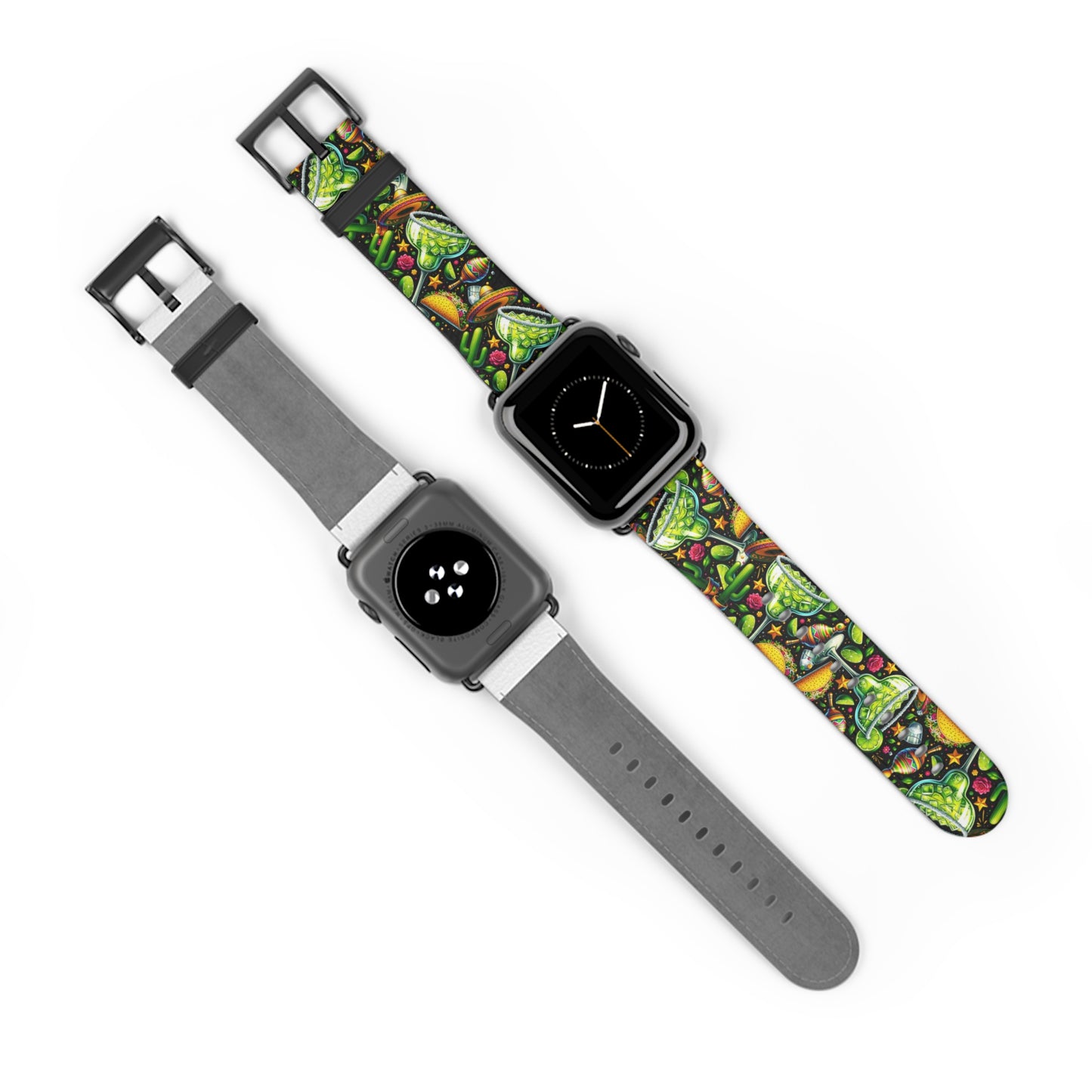 Tropical Fiesta Watch Band - Colorful Fruits & Veggies Design