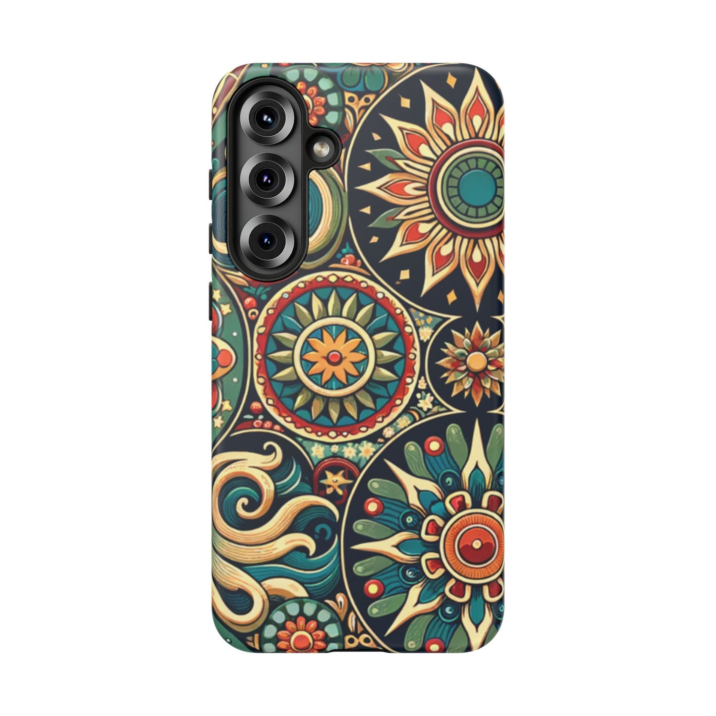 Boho Phone Case with Colorful Mandala Design, Stylish Phone Cover, Trendy Case for Women, Gift for Her, Bohemian Style Accessories