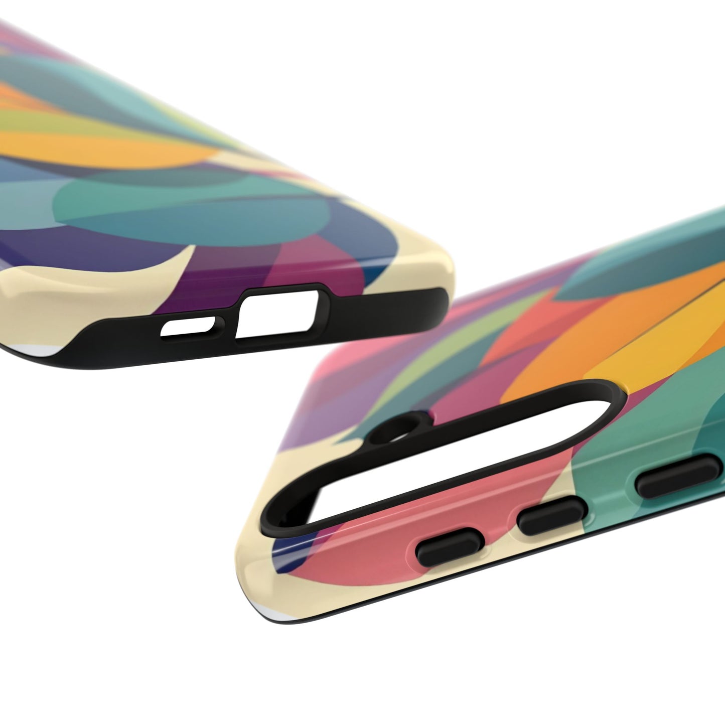 Colorful Leaf Phone Case, Tough TPU Cover, Eco-Friendly Design, Perfect Gift for Nature Lovers, Vibrant Floral Style