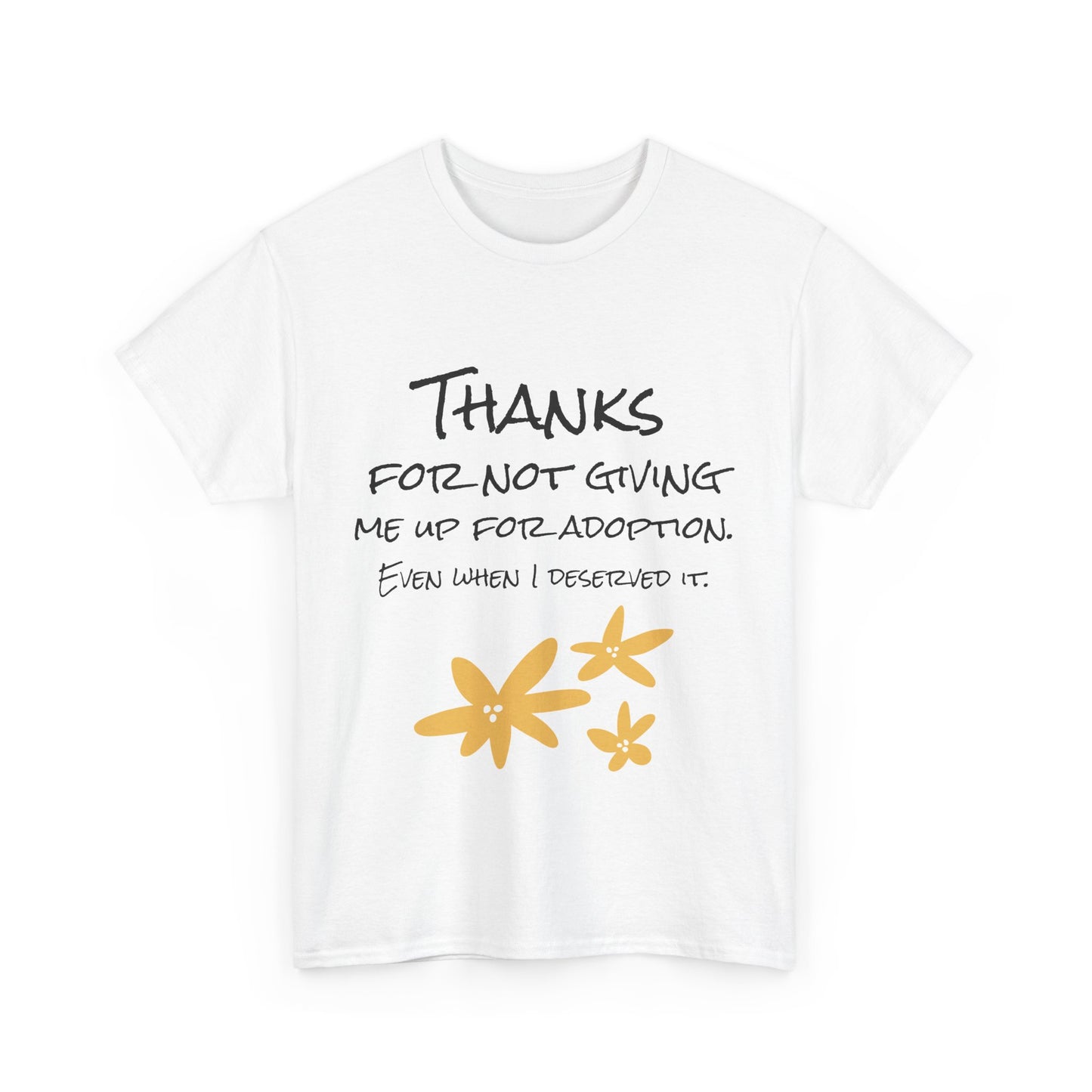 Thank You Unisex Heavy Cotton Tee - Perfect for Mother's Day!