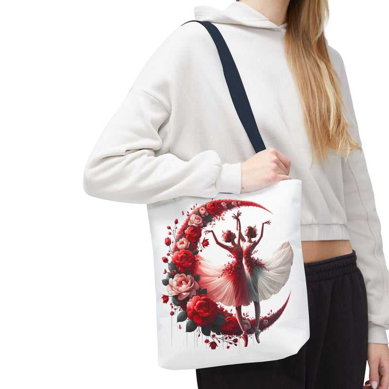 Elegant Floral Ballerina Tote Bag - Perfect for Dance Lovers & Special Occasions