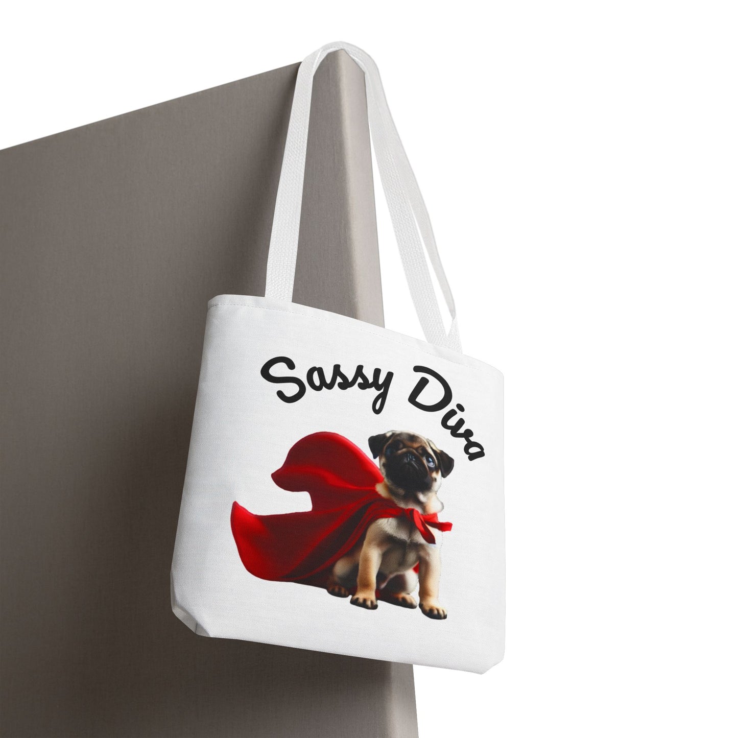 Sassy Diva Tote Bag, Stylish Eco-Friendly Bag, Pet Lover Gift, Dog Mom Accessory, Fun Shopping Bag, Animal Themed Purse