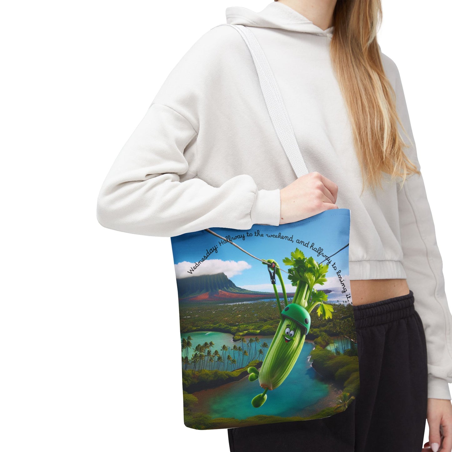 Whimsical Vegetable Tote Bag - Perfect for Weekend Adventures!