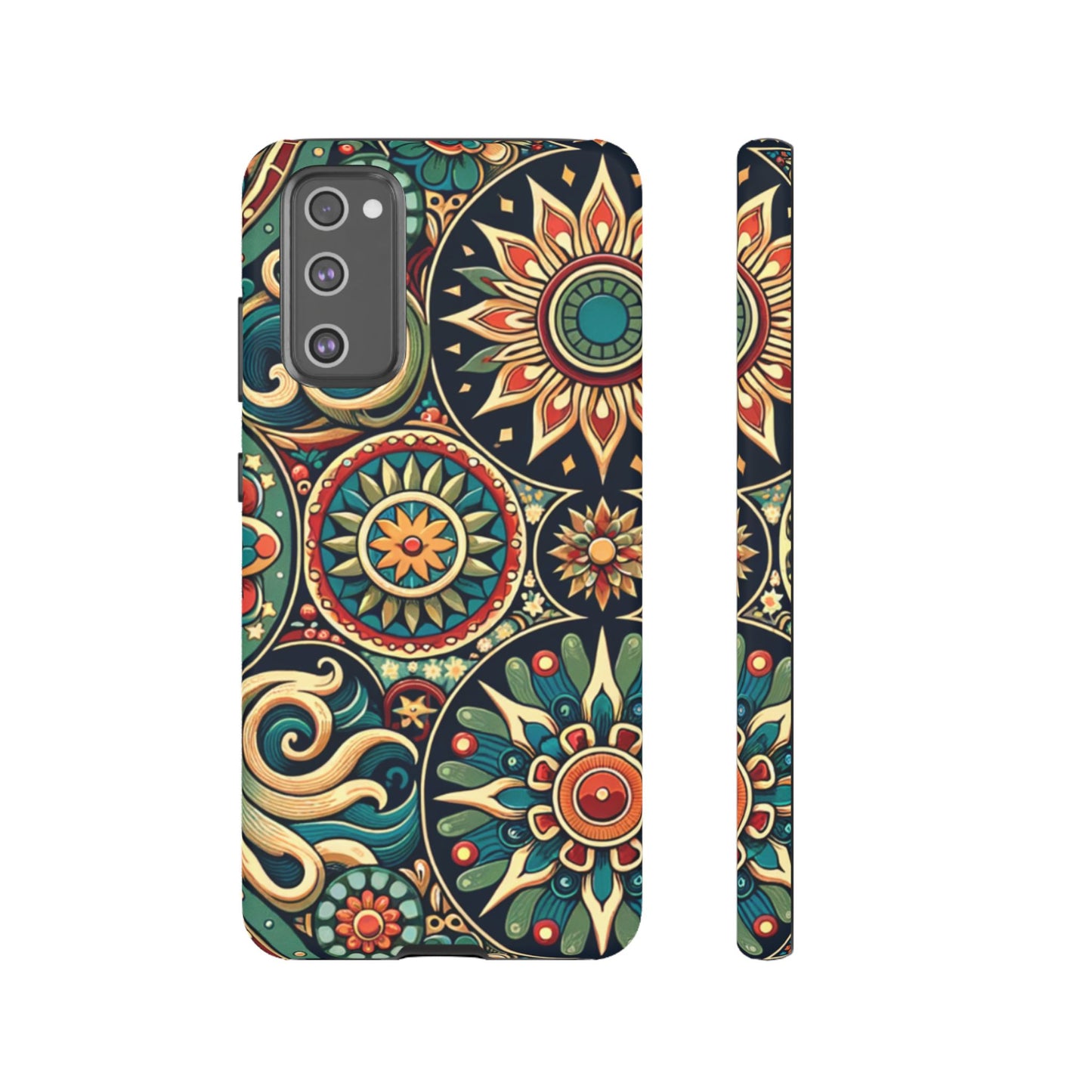 Boho Phone Case with Colorful Mandala Design, Stylish Phone Cover, Trendy Case for Women, Gift for Her, Bohemian Style Accessories