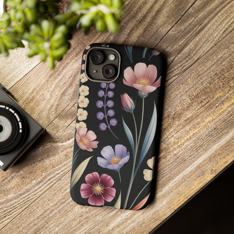 Floral Phone Case - Tough Cases with Elegant Botanical Design