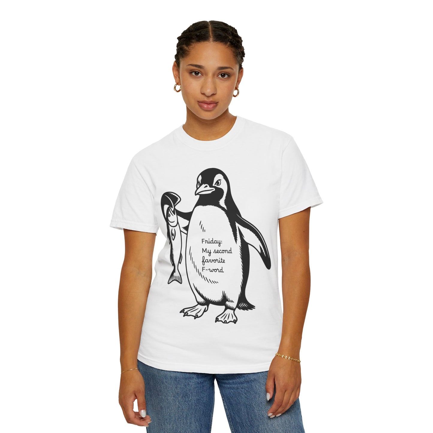 Funny Penguin T-Shirt - Friday My Second Favorite F-Word