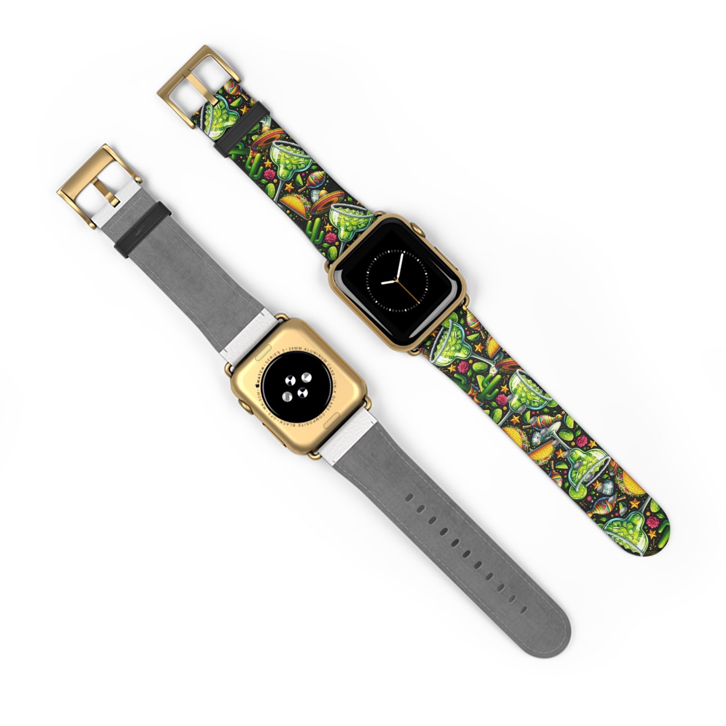 Tropical Fiesta Watch Band - Colorful Fruits & Veggies Design