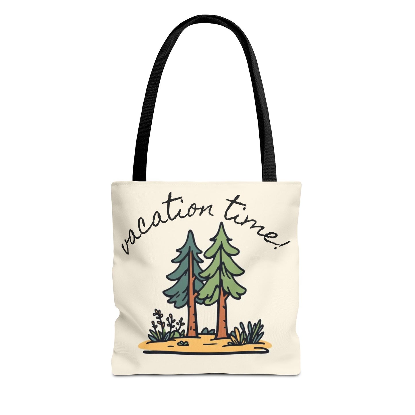 Vacation Time Tote Bag - Nature-Inspired Beach & Travel Accessory