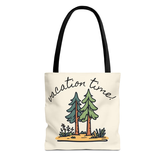 Vacation Time Tote Bag - Nature-Inspired Beach & Travel Accessory