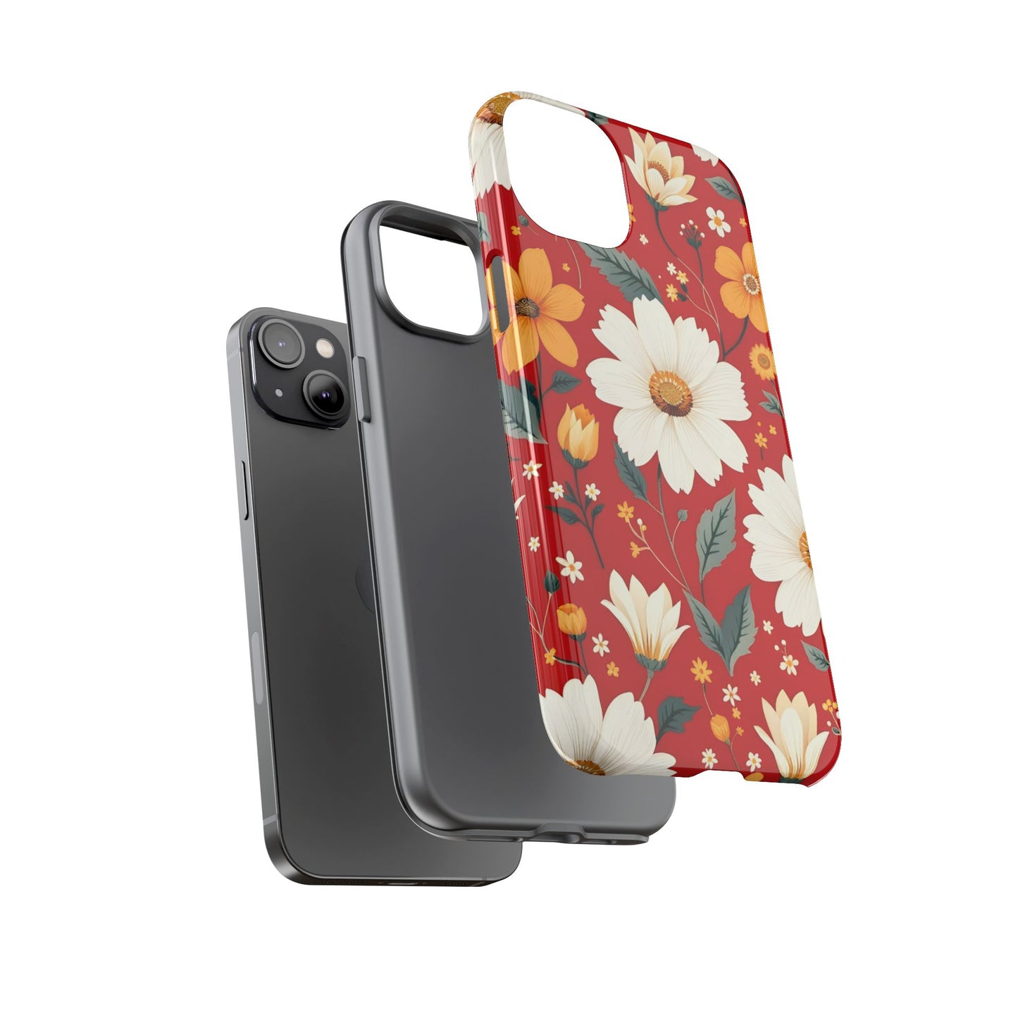 Floral Tough Phone Case | Durable Protection with Vibrant Flowers