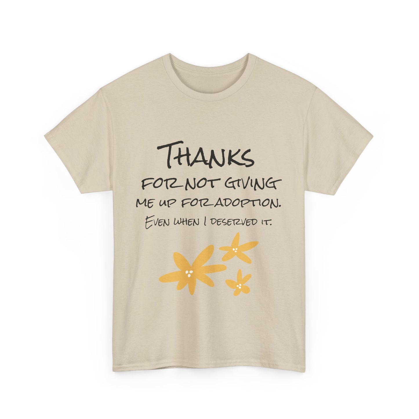 Thank You Unisex Heavy Cotton Tee - Perfect for Mother's Day!