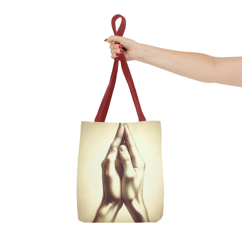 Mindful Hands Tote Bag - Elegant Design for Everyday Use