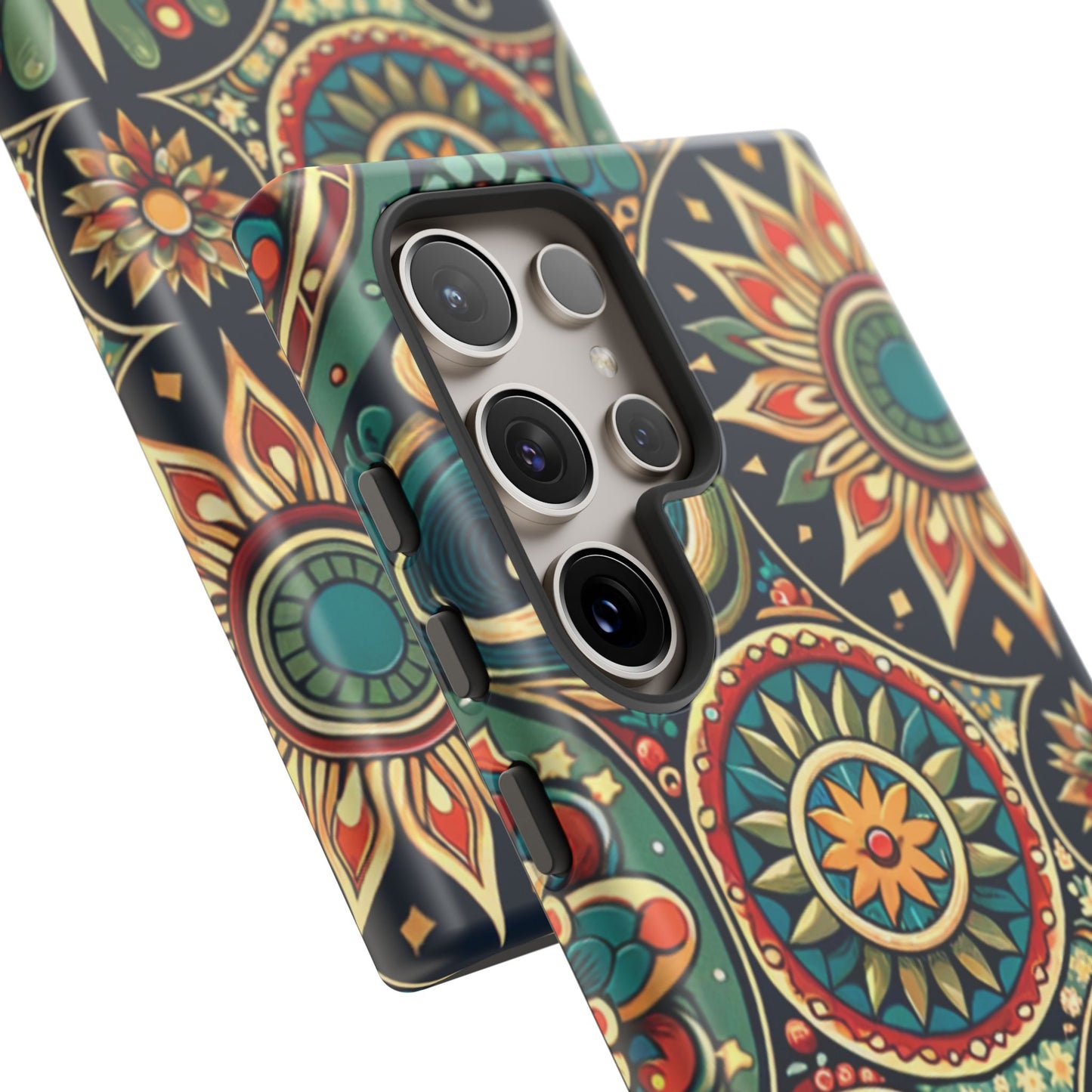 Boho Phone Case with Colorful Mandala Design, Stylish Phone Cover, Trendy Case for Women, Gift for Her, Bohemian Style Accessories