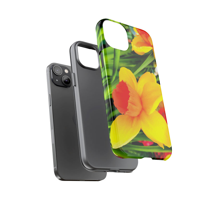Floral Tough Case for iPhone - Bright Yellow Flower Design