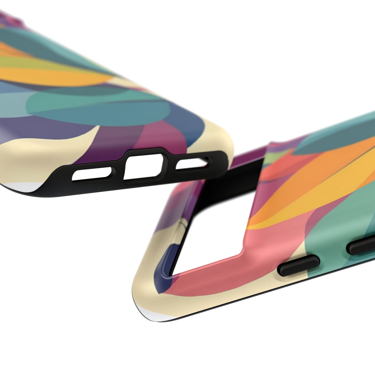 Colorful Leaf Phone Case, Tough TPU Cover, Eco-Friendly Design, Perfect Gift for Nature Lovers, Vibrant Floral Style