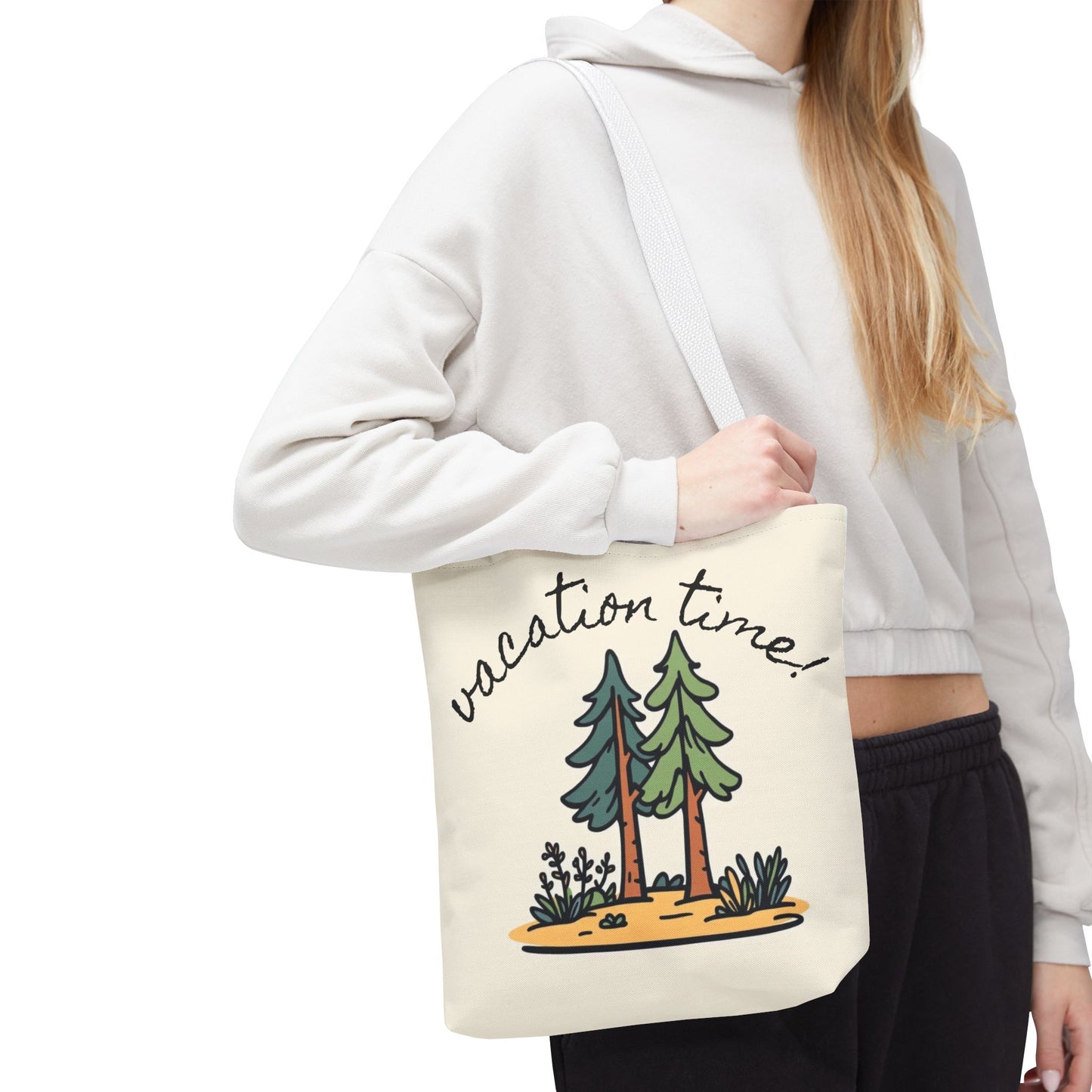 Vacation Time Tote Bag - Nature-Inspired Beach & Travel Accessory